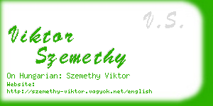 viktor szemethy business card